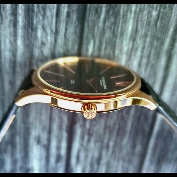 New Rare Rose Gold‎ Stuhrling Avant Garde Swiss Mens Watch - Picture 5 of 11